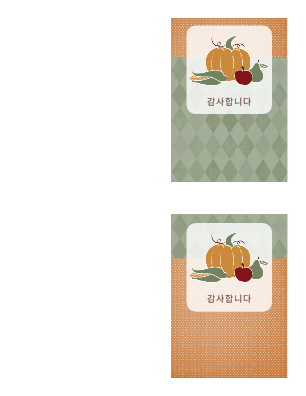 감사 카드(추수감사절 디자인) 감사 카드(추수감사절 디자인)